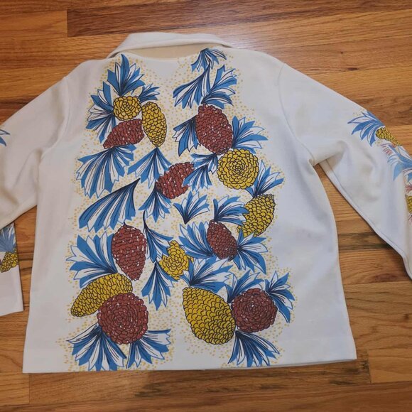 Vintage A New Fashion Creation Polyester Button Down Top 42 - Picture 4 of 4